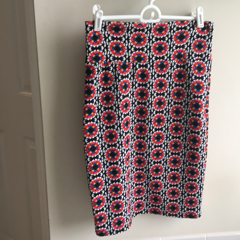 Floral pencil skirt
